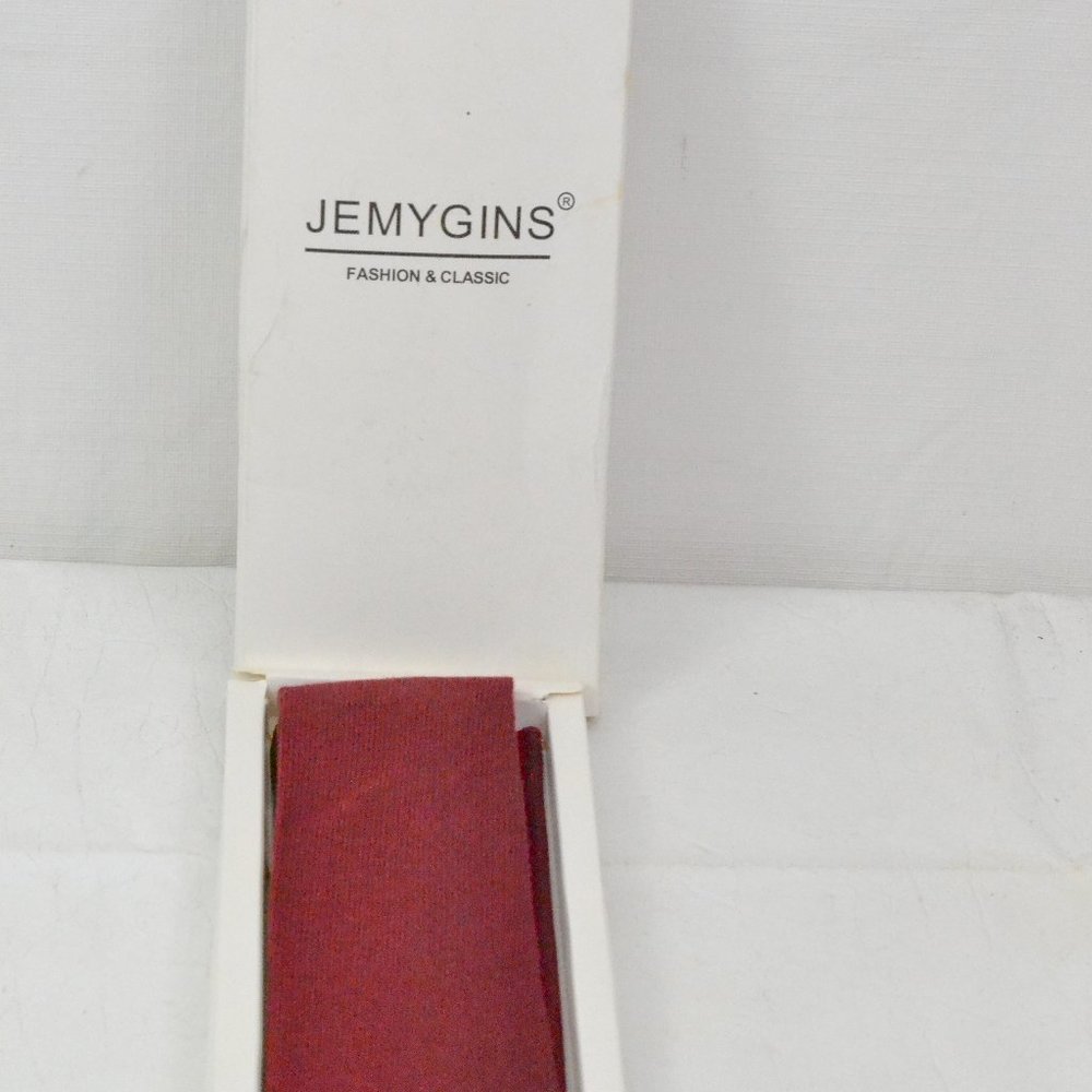 Jemygins Red Power Tie With Pocket Square